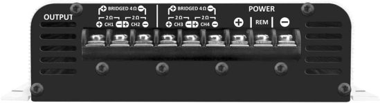 Taramps DS 440×4 440 Watts RMS 4 Channels 2 Ohms Amplifier Multichannel Class D Full Range, Crossover High/Low Pass Bridgedable, Aluminium, RCA, Car Show Power System