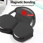 BGGCHEECA SY-K Smart Case Compatible for Airpods Max, Sleep Mode Compatible, Anti-Scratch and Anti-Dust, Portable Carry Travel Case Compatible for Apple Airpod Max, Headphone case. (Black)