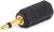 Monoprice 3.5mm TS Mono Plug to 3.5mm TRS Stereo Jack Adapter – Gold Plated, Black