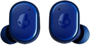 Skullcandy Grind In-Ear Wireless Earbuds, 40 Hr Battery, Skull-iQ, Alexa Enabled, Microphone, Works with iPhone Android and Bluetooth Devices – Dark Blue/Green