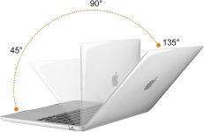 MOSISO Compatible with MacBook Air 13.6 inch Case 2022 2023 2024 Release M3 A3113 M2 A2681 with Liquid Retina Display & Touch ID, Protective Plastic Hard Shell Case Cover, Crystal Clear