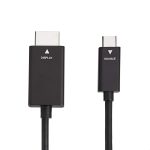 Amazon Basics Premium Aluminum USB-C to HDMI Cable Adapter (Thunderbolt 3 Compatible) 4K@60Hz, 3-Foot, Black
