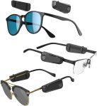 JLab JBuds Frames Wireless Open-Ear Audio for Your Glasses, 8-hour Bluetooth Playtime
