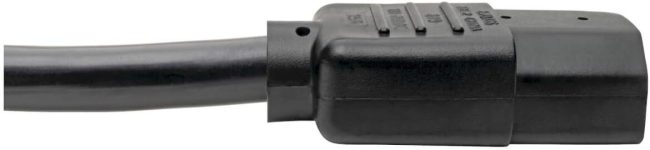 Tripp Lite P007-006 Heavy Duty Computer Power Cord, 15A, 14AWG (NEMA 5-15P to IEC-320-C13), 6-ft Black