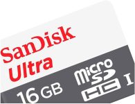 SanDisk Ultra SDSQUNS-016G-GN3MN 16GB 80MB/s UHS-I Class 10 microSDHC Card