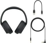 Sony Noise Cancelling Headphones WHCH710N Wireless Bluetooth Over the Ear Headset with Mic for Phone-Call, Black