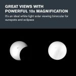 Celestron – EclipSmart Safe Solar Eclipse Binoculars – Full-Size 10x42MM Solar Binoculars – Exclusive Solar Binocular – Crystal Clear Views of The Sun, Solar Eclipses, Transits & Sunspots – Black