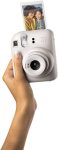 Fujifilm Instax Mini 12 Instant Film Camera, Clay White