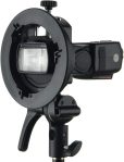 Godox S2 Speedlite Bracket for Godox AD200Pro, AD200, AD400Pro, for V1 Round Head Speedlite, V860II / TT685 / TT350 Series, S-Type Bracket Updated Version Bowens Mount Holder