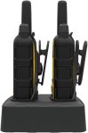 DEWALT DXFRS800 2 Watt Heavy Duty Walkie Talkies – Waterproof, Shock Resistant, Long Range & Rechargeable Two-Way Radio with VOX (2 Pack)
