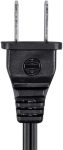 6ft 18AWG AC Power Cord Cable w/o Polarized, 10A (NEMA 1-15P to IEC-320-C7)