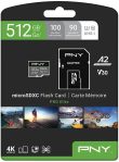 PNY 512GB PRO Elite Class 10 U3 V30 microSDXC Flash Memory Card – 100MB/s, Class 10, U3, V30, A2, 4K UHD, Full HD, UHS-I, micro SD