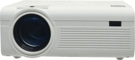 RCA PROJECTOR WITH FREE 100″ FOLDABLE SCREEN AND BLUETOOTH | Portable Indoor & Outdoor Projector with 150 Inch Projection | Compatible with HDMI, USB, Roku, iPhone, Android, & Apple TV
