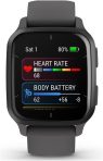 Garmin Venu® Sq 2 GPS Smartwatch, All-Day Health Monitoring, Long-Lasting Battery Life, AMOLED Display, Slate and Shadow Gray