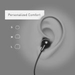 Panasonic ErgoFit Wired Earbuds, In-Ear Headphones with Dynamic Crystal-Clear Sound and Ergonomic Custom-Fit Earpieces (S/M/L), 3.5mm Jack for Phones and Laptops, No Mic – RP-HJE120-K (Black)