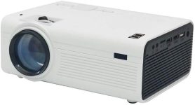 RCA PROJECTOR WITH FREE 100″ FOLDABLE SCREEN AND BLUETOOTH | Portable Indoor & Outdoor Projector with 150 Inch Projection | Compatible with HDMI, USB, Roku, iPhone, Android, & Apple TV
