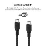 Belkin 2M USB-C to USB-C 100W Fast Charging Cable – Black