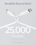 Anker 100W 6ft USB-C Charging Cable for iPhone 15, MacBook Pro 2020, iPad Pro 2020, Galaxy S23 – Cloud White