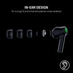 Razer Hammerhead True Wireless (2nd Gen) Bluetooth Gaming Earbuds Chroma RGB Lighting -60ms Low-Latency- Active Noise Cancellation – Dual Environmental Noise Cancelling Microphones- Classic Black