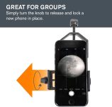 Celestron – Smartphone Photography Adapter for Telescope – Digiscoping Smartphone Adapter – Capture Photos and Video Through Your Telescope or Spotting Scope Eyepiece