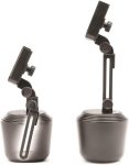 WeatherTech CupFone with Extension – Adjustable, Universal Cup Holder Phone Mount Accessory for Car – Compatible with iPhone & Other Smartphones – Open Access Design for Cell Phone Charging