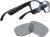 Razer Anzu Smart Glasses Blue Light Filtering & Polarized Sunglass Lenses – Low Latency Audio – Built-in Mic & Speakers – Touch & Voice Assistant Compatible – 5hrs Battery – Rectangle/Small