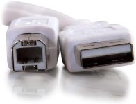 C2G 13172 USB 2.0 A to B USB Cable, 6.56 Feet (2 Meters), White