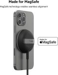 Belkin 15W MagSafe Wireless Charger Pad for iPhone 14, 13, 12 – Black