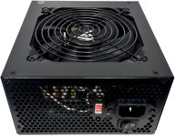 Apevia SPIRIT600W Spirit 600W ATX Power Supply with Auto-Thermally Controlled 120mm Fan, 115/230V Switch, All Protections