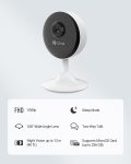 EZVIZ Indoor Security Camera 1080P WiFi Baby Monitor, Smart Motion Detection, Two-Way Audio, 40ft Night Vision, Works with Alexa & Google Assistant(C1C)