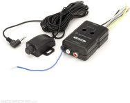 Scosche LOC2SL Line Output Converter Adjustable Amplifier Add On Module for Car Stereo, 2-Channel Signal Sensing Speaker Wire to RCA Adapter with Remote Control Knob, Black