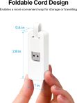 TP-Link USB to Ethernet Adapter, Foldable USB 3.0 to 10/100/1000 Gigabit Ethernet LAN Network Adapter, Support Windows 10/8.1/8/7/Vista/XP for Desktop Laptop Apple MacBook Linux (UE300)