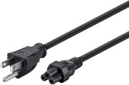 Monoprice Grounded AC Power Cord – 10 Amp, 125 Volt (NEMA 5-15P to IEC-320-C5), 18AWG, 3 Feet, Black