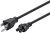 Monoprice Grounded AC Power Cord – 10 Amp, 125 Volt (NEMA 5-15P to IEC-320-C5), 18AWG, 3 Feet, Black