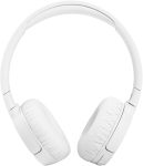 JBL Tune 660NC Wireless On-Ear Headphones with Active Noise Cancellation – White, Medium