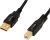 Amazon Basics USB-A to USB-B 2.0 Cable for Printer or External Hard Drive, Gold-Plated Connectors, 10 Foot, Black