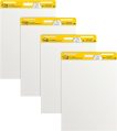 Post-it Super Sticky Easel Pad, 25 in x 30 in, White, 30 Sheets/Pad, 4 Pads/Pack, Great for Virtual Teachers and Students (559 VAD 4PK)