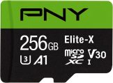 PNY 256GB Elite-X microSDXC UHS-I Memory Card – 100MB/s, U3, V30, A1, 4K, Full HD, micro SD