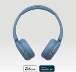 Sony WH-CH520L Wireless Bluetooth Headphones – Up to 50 Hours Battery Life with Quick Charge Function, On-Ear Model – Matte Blue