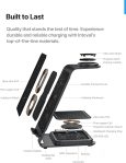 Intoval 3-in-1 Wireless Charging Station for iPhone 15 Pro/15/15 Pro Max/14 Pro/14/14 Pro Max, Apple Watch 9/Ultra 2/SE/8/7/6/5/4/3/2, AirPods Pro/Pro 2/3 (Y93, Silver)