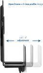 VIVO Black Adjustable Streaming Media Player, Wall Mounting Bracket Designed for Nintendo Switch, Apple TV, Roku, Fire TV, Hardware Included, MOUNT-ALL02