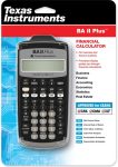 Texas Instruments BA II Plus Financial Calculator, Black Medium