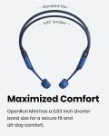 SHOKZ OpenRun Mini (AfterShokz Aeropex Mini) -Bone Conduction Open-Ear Bluetooth Sport Headphones – Waterproof Wireless Earphones for Workouts and Running – Built-in Mic, with Headband