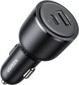 UGREEN 63W USB C Car Charger Adapter, PPS 45W Super Fast Charging 2.0 + 18W QC Type C Car Charger, Dual USB Car Charger for Galaxy S24/S23/S22/S21/S20/Note 20 Series, iPhone 15/14/13/12/iPad/MacBook