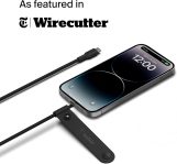 Belkin 7.5W Magnetic Portable Wireless Charger Pad – 6.6ft Cable – MagSafe Compatible – Power Supply Included – Black