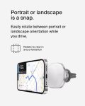 Belkin BoostCharge Pro Wireless Car Charger with MagSafe Compatibility, 15W Fast Charging, Extra Strong Magnetic Car Vent Phone Mount for iPhone 15, iPhone 14, iPhone 13, & iPhone 12 Series – White