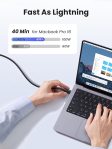 UGREEN USB C Cable 100W 3-Pack Compatible with iPhone 15/15 Plus/15 Pro/15 Pro Max/MacBook Pro 2022/iPad Pro 2022/Galaxy S22 Ultra/Pixel/PS5/Switch, etc. 6.6FT