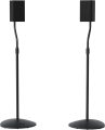 Sanus Adjustable Height Speaker Stand – Extends 28″ to 38″ – Holds Satellite & Small Bookshelf Speakers (i.e. Bose, Harmon Kardon, Polk, JBL, KEF, Klipsch, Sony and Others) – Set of 2 – Model HTBS