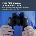 Celestron – EclipSmart Safe Solar Eclipse Binoculars – Full-Size 10x42MM Solar Binoculars – Exclusive Solar Binocular – Crystal Clear Views of The Sun, Solar Eclipses, Transits & Sunspots – Black