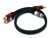 Monoprice 1.5ft Premium 2 RCA Plug/2 RCA Plug M/M 22AWG Cable – Black